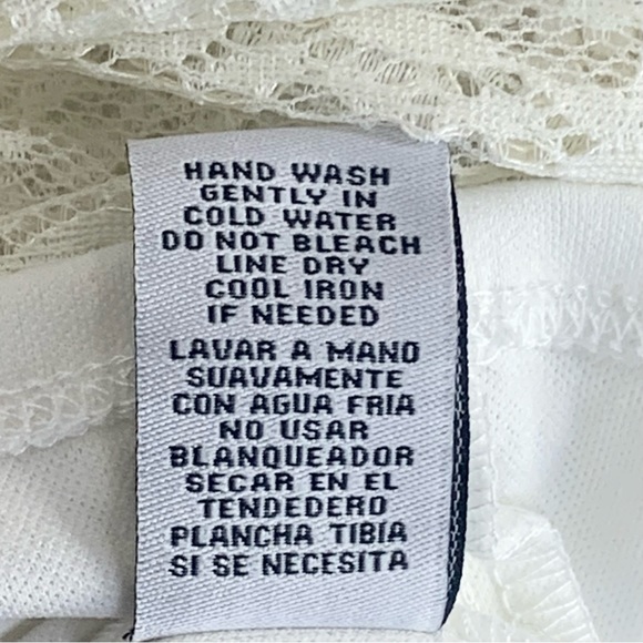 City Triangles~NWT~Sleeveless High Neck Ivory Lace‎ Mini Shift Dress~Sz 2XL - Picture 13 of 14